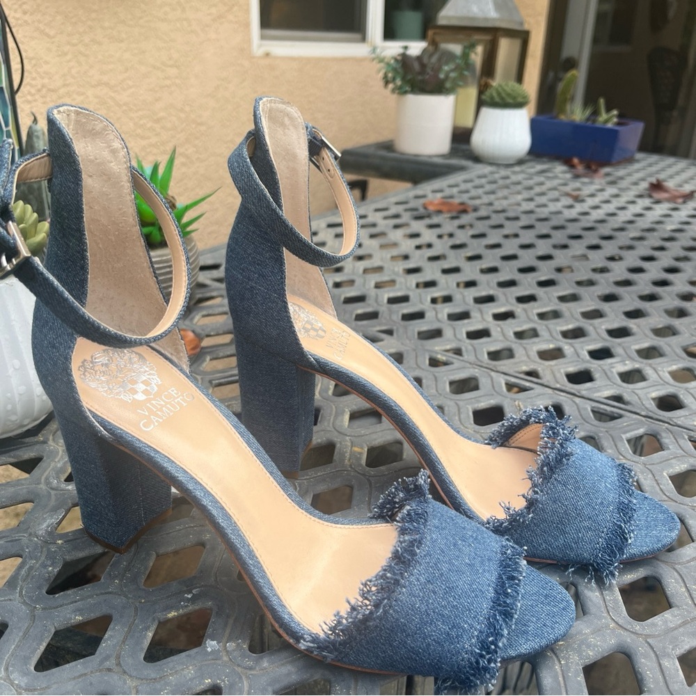 Sam Edelman Denim Sandals Size 10 EUC